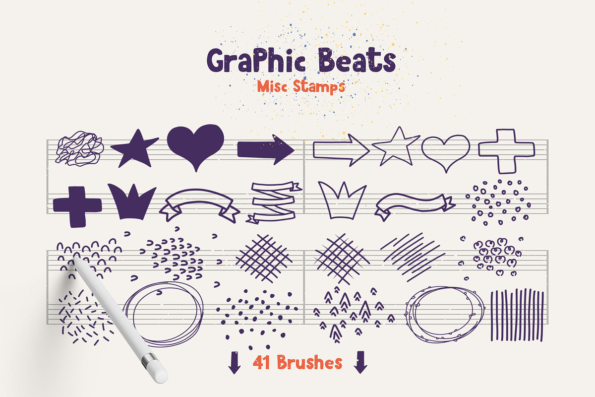 Graphic Beats Procreate Brushes preview 3