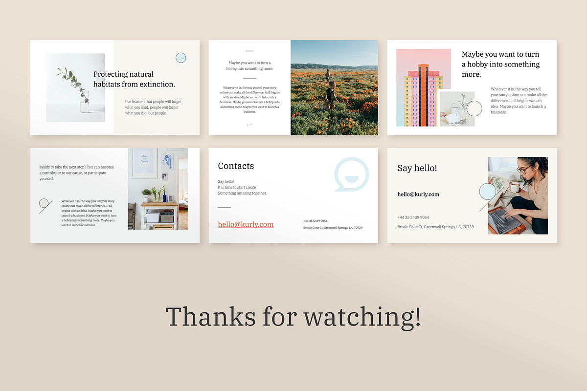 Breathe Creative Keynote Template, a Presentation Template by Vladislav Muslakov (Photo 13 of 14)