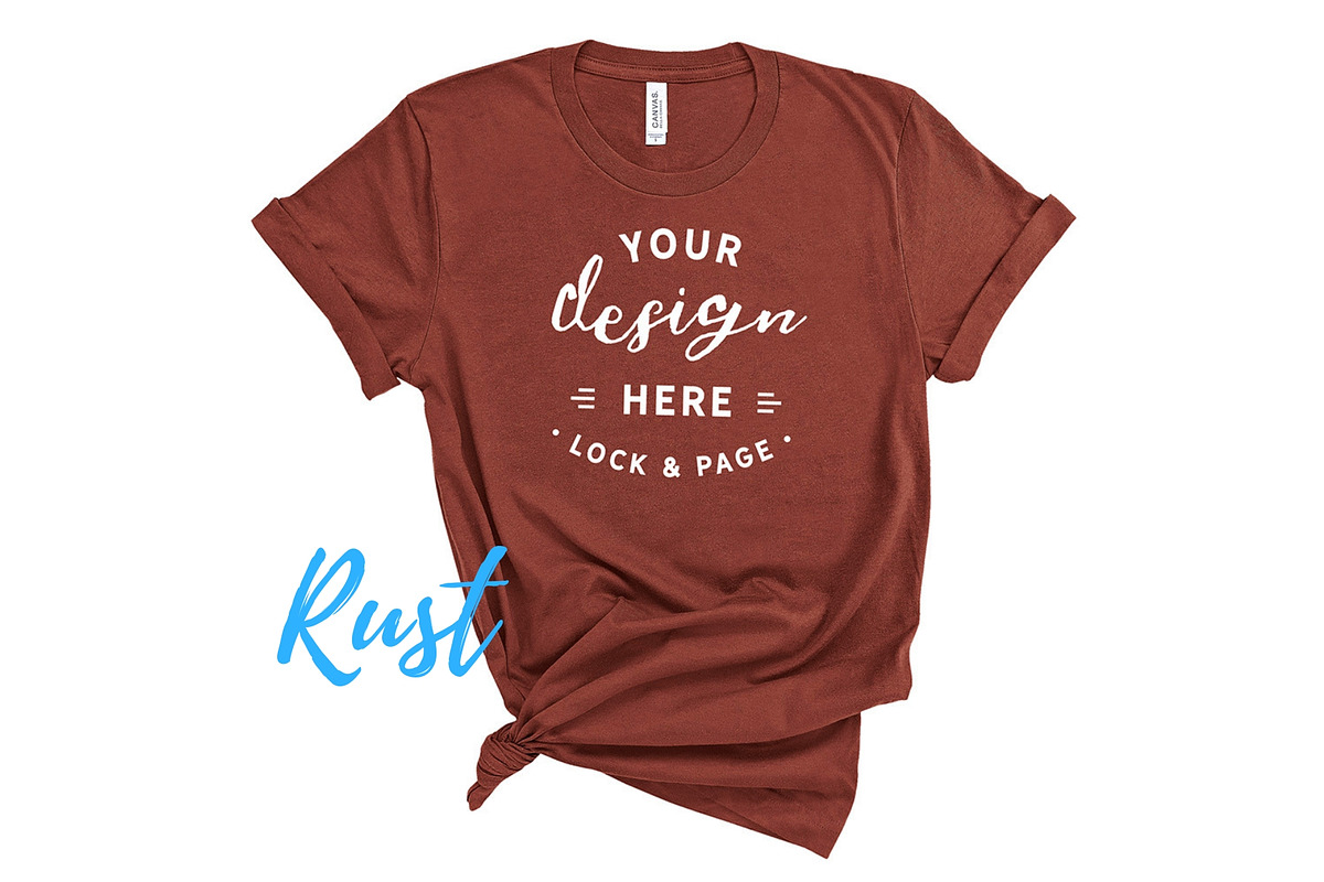 Bella Canvas TShirt Mockups On White, a Shirt Mockup by lock and page (Photo 49 of 92)