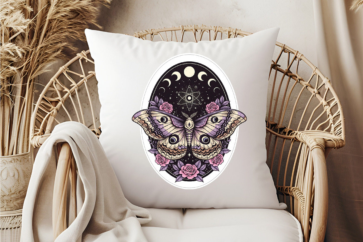 Celestial Lunar Moth Png,Halloween, an Illustration by DreamCafeArt (Photo 6 of 7)