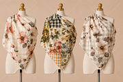 Morocco Blue and White Patterns, a Pattern Graphic by Canvas Craft (Thumbnail 4 of 9)