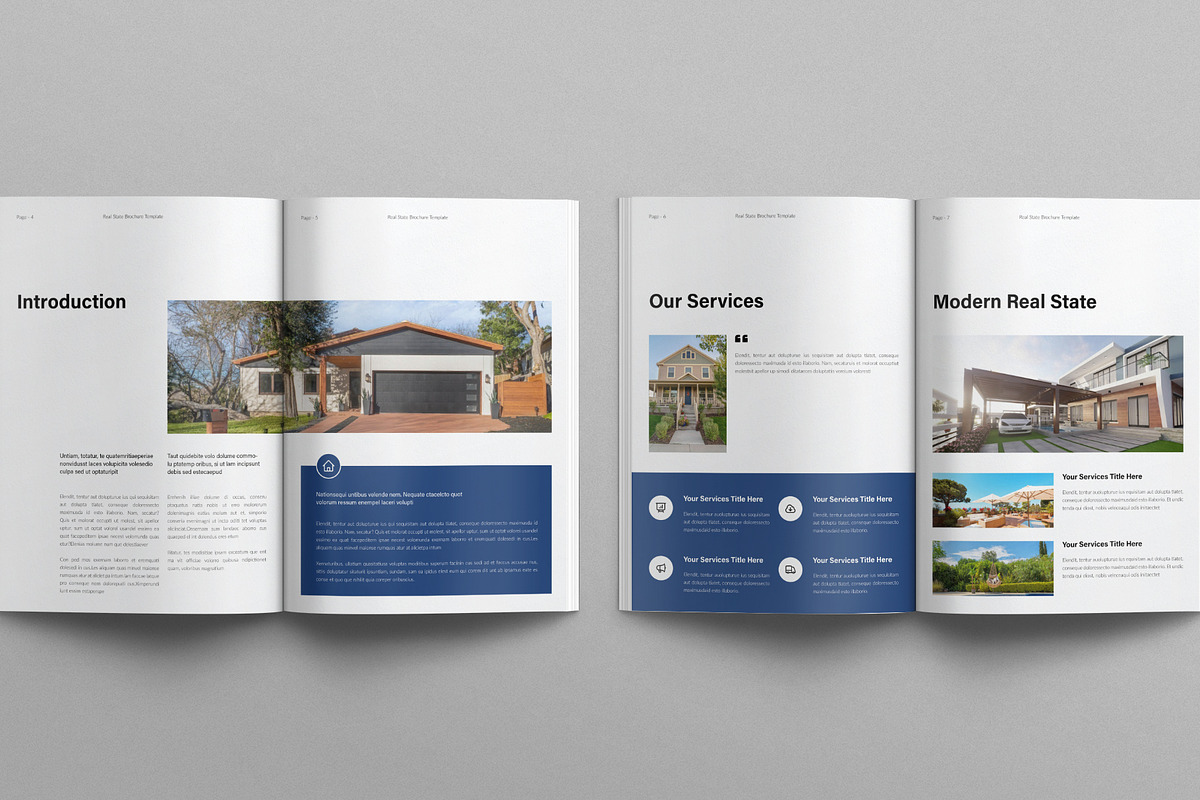 Real Estate Brochure Template, a Brochure Template by E-Type (Photo 3 of 7)