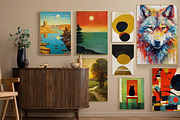abstract art set prints, a Decorative Illustration by Muzi pear studio (Thumbnail 3 of 12)