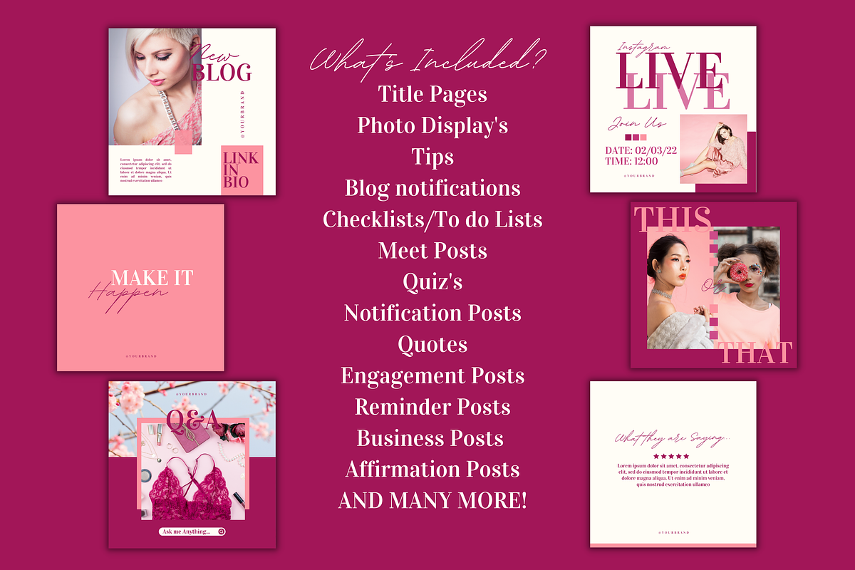 Luxe Editorial Instagram templates, a Social Media Template by Faytemplates (Photo 6 of 10)