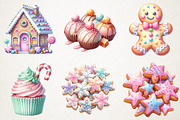 Pastel Christmas Cookies & Candy PNG, an Illustration by RobertsArt (Thumbnail 4 of 5)
