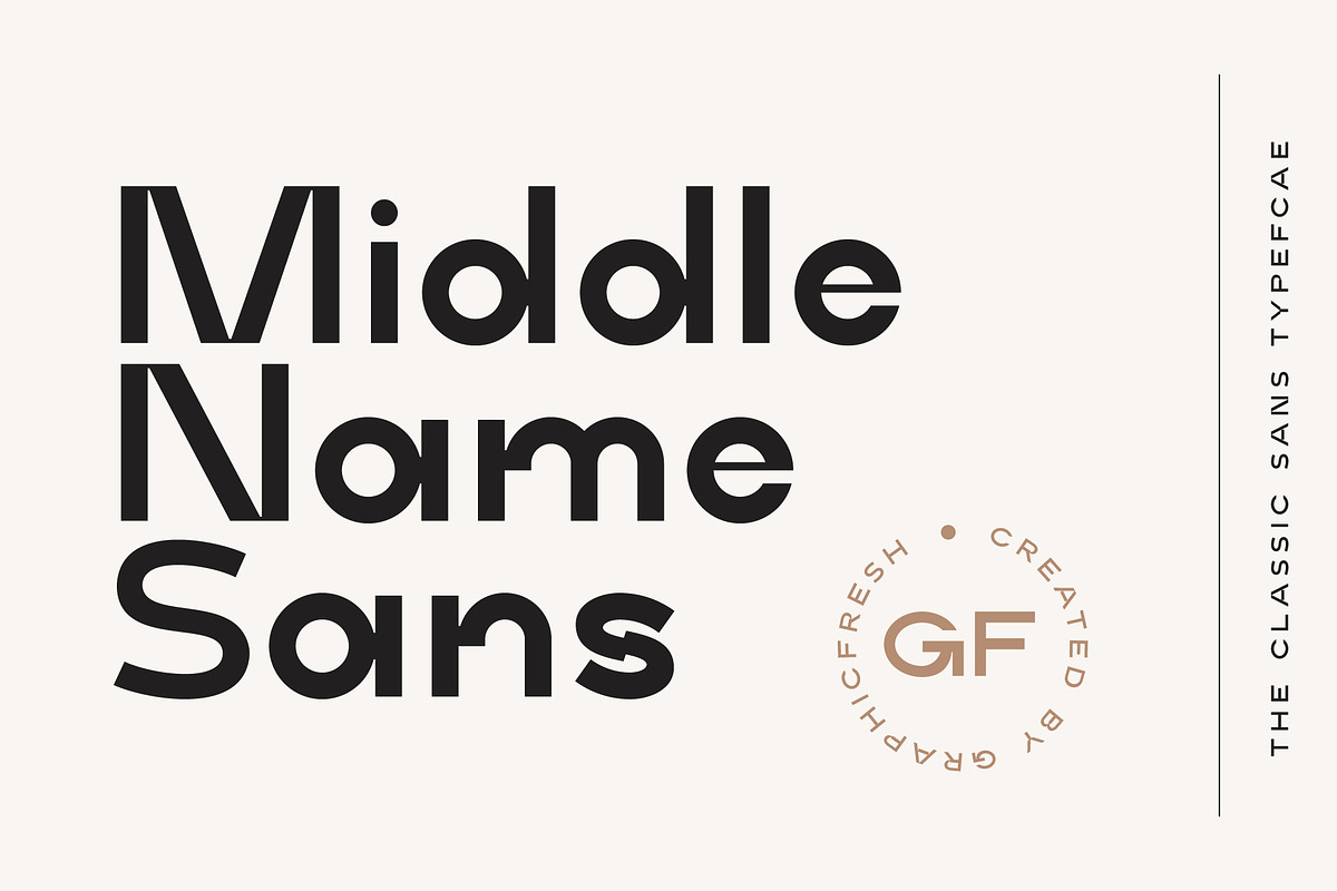 Middle Name - Minimal Classic Font, a Sans Serif Font by Graphicfresh (Photo 1 of 11)