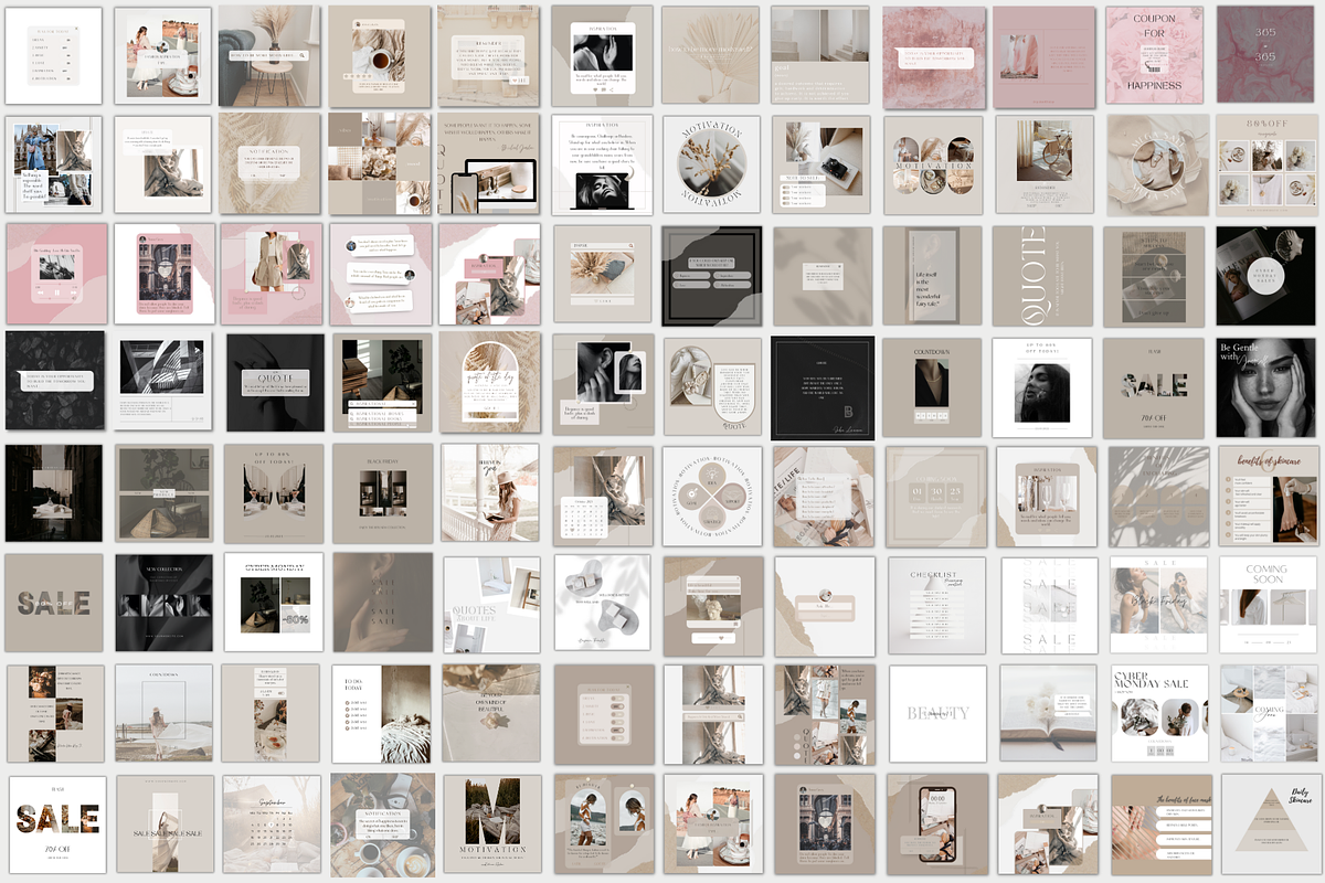 12K Instagram Templates for Canva, a Social Media Template by BRANDcontent (Photo 3 of 7)