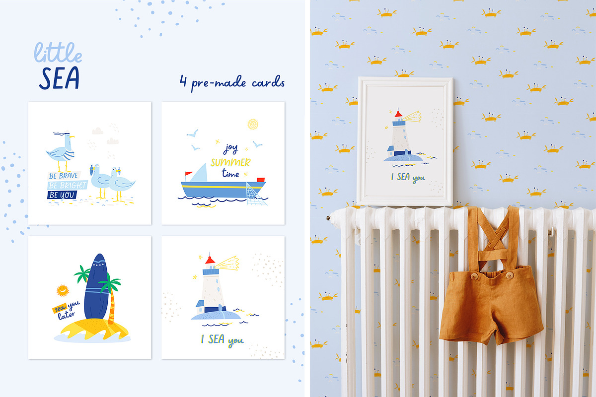 Little Sea. Patterns, Cards, ABC, an Illustration by NiKO (Photo 6 of 9)