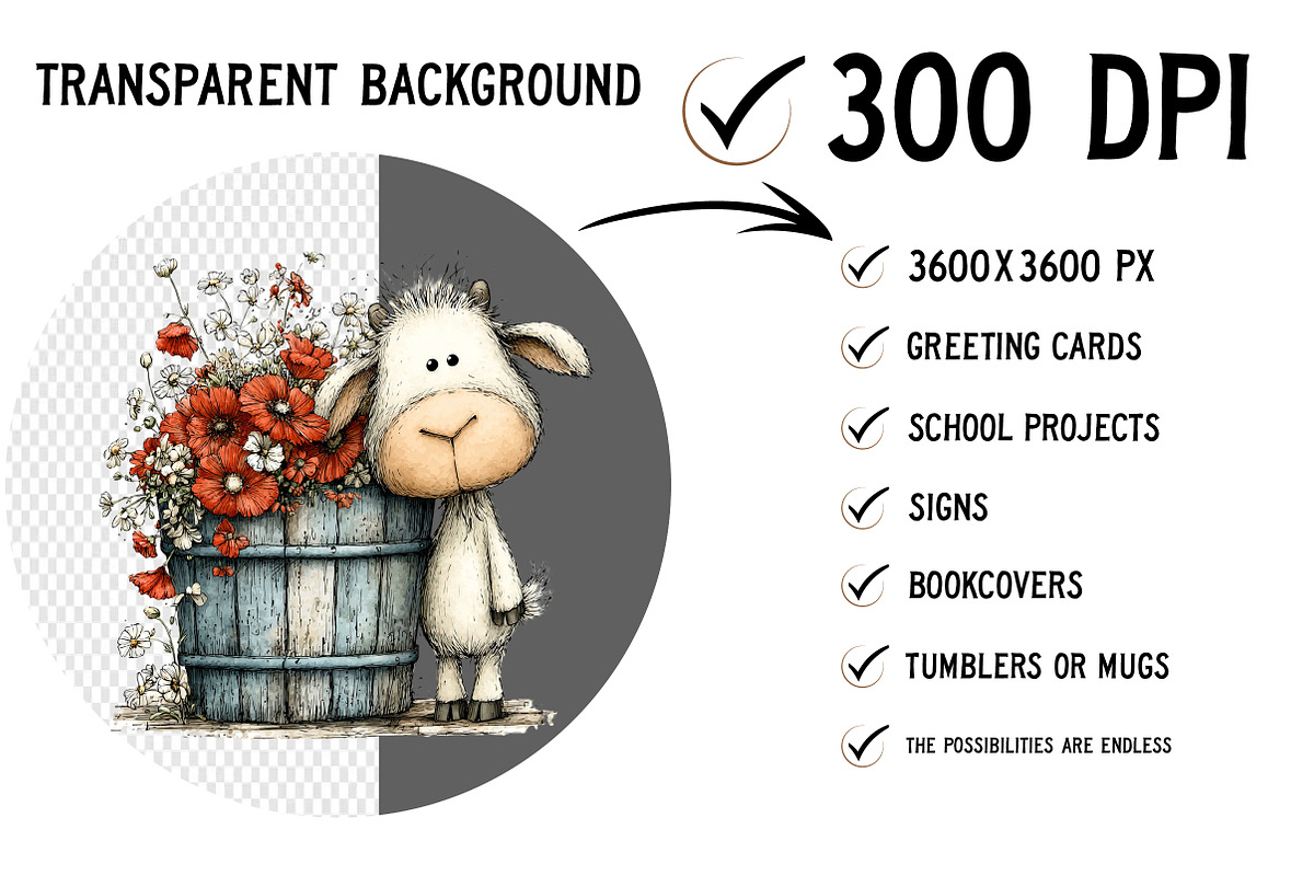 Watercolor Farm Clipart Bundle, a Seasonal Illustration by Craft Nest (Photo 2 of 6)