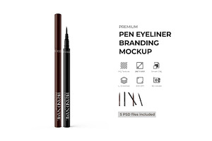 Eye Liner Mockup For Visualization, a Pens & Pencil Mockup by Ram Studio LLC