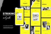 Striking Instagram Stories and Posts, a Social Media Template by Imagination Area (Thumbnail 1 of 7)
