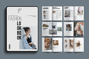Digital LookBook Template, a Magazine Template by E-Type