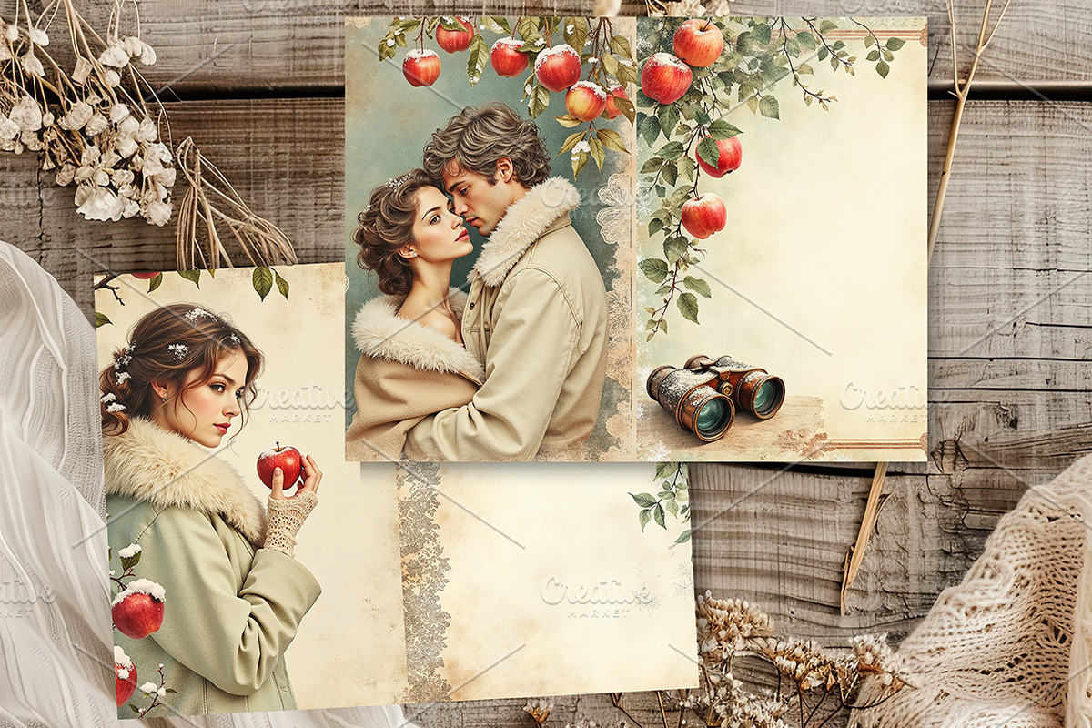 Winter Apples & Memories Journal, a Seasonal Illustration by GalaDesign03 (Photo 7 of 8)