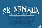 AE Armada Display Typeface, a Font by Eargle Design, LLC (Thumbnail 1 of 7)