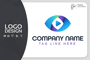 Eye Media Logo Template