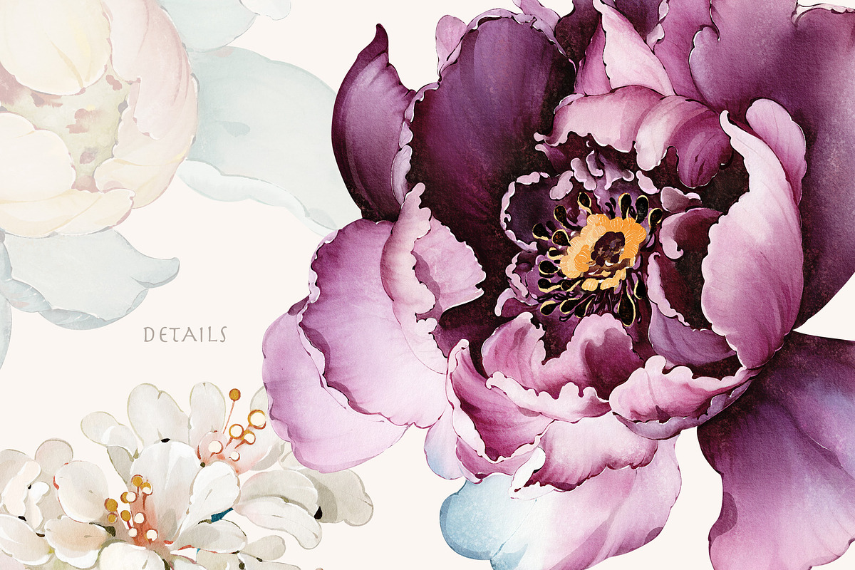 PEONIES seamless pattern, a Pattern Graphic by Lisima (Photo 4 of 16)