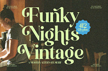 Funky Nights Vintage Modern Serif