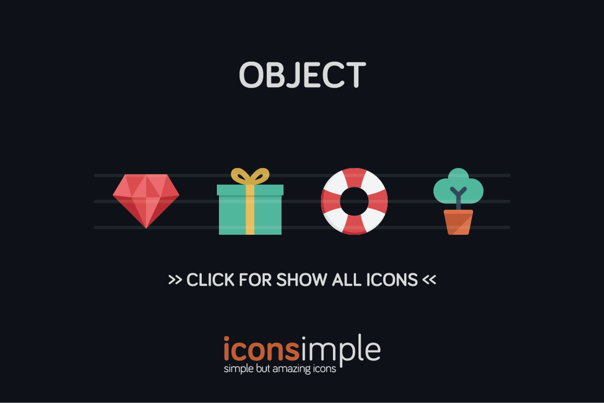 iconsimple: object, an Icon by Pixan Graphics