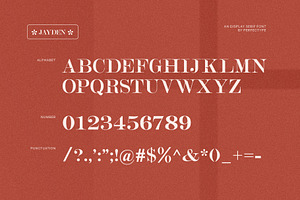 Jayden Unique And Elegant Serif Font