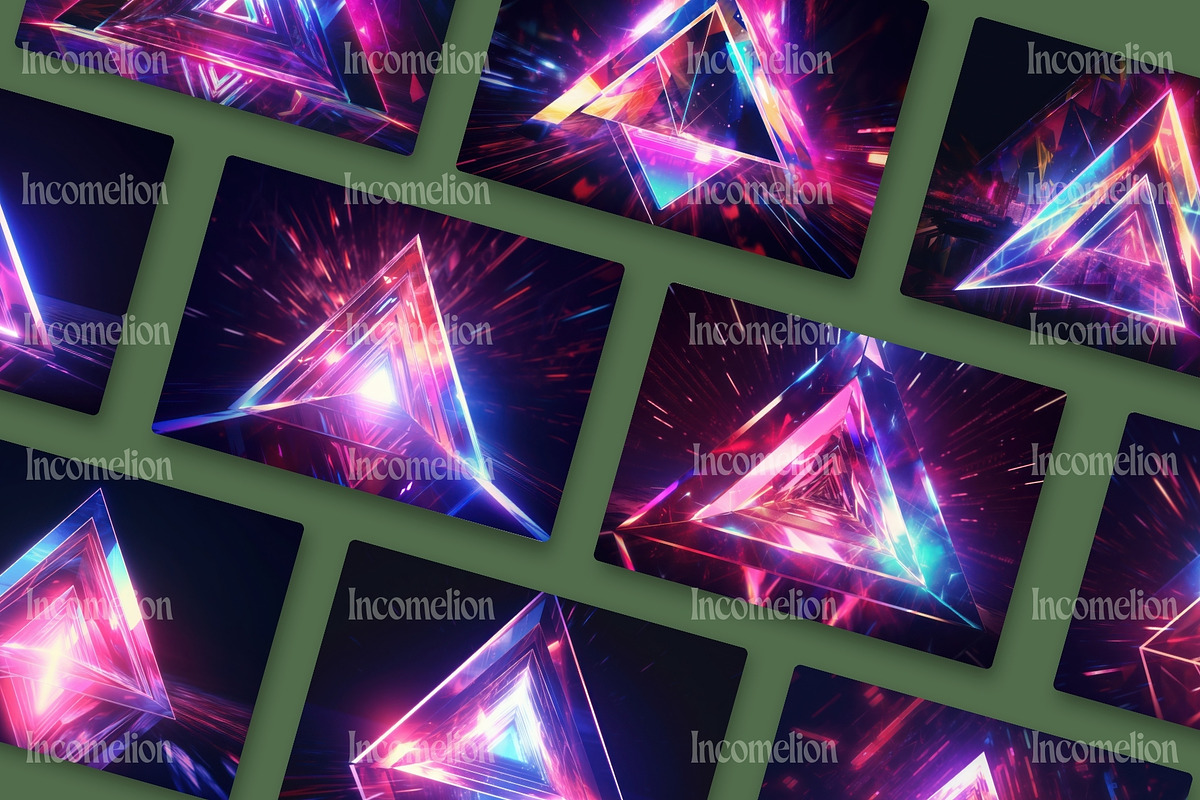 24 Illuminated Triangle Wallpapers, a Wallpaper Graphic by Incomelion (Photo 5 of 6)