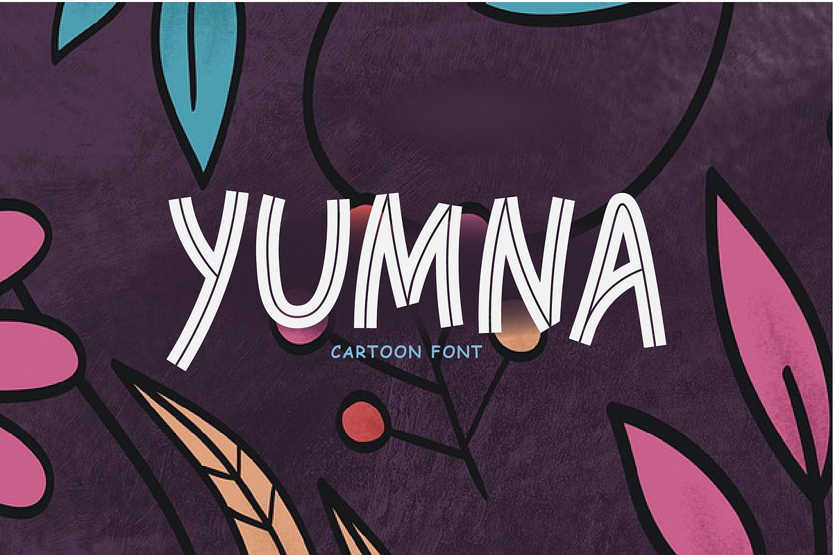 Yumna | Cartoon font, a Symbol Font by WAP (Photo 1 of 6)