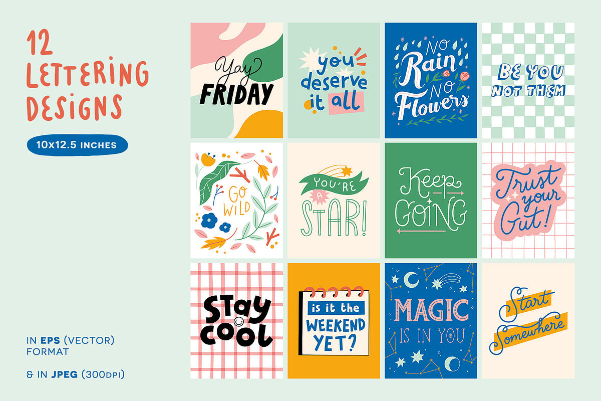 Positive Quotes Pack - Vector, a Background Graphic by Carole Chevalier (Photo 6 of 10)