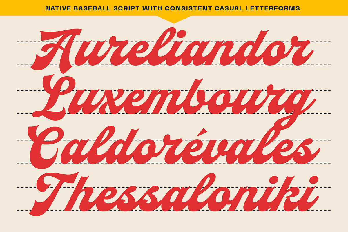 Native Baseball - Font Duo, a Slab Serif Font by The Native Saint Club (Photo 12 of 16)