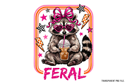 Raccoon Iced Coffee, Feral Mom PNG, an Object Illustration by Clipart Bloom (Thumbnail 1 of 3)