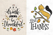 Thanksgiving day typography. 50 in 1, an Illustration by pa3x (Thumbnail 3 of 3)
