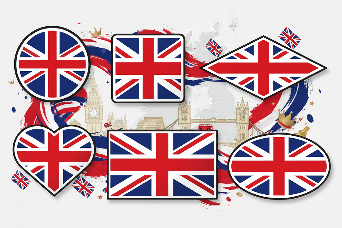 United Kingdom Flag Set, a Duotone Icon by Saba Vector (Photo 2 of 3)