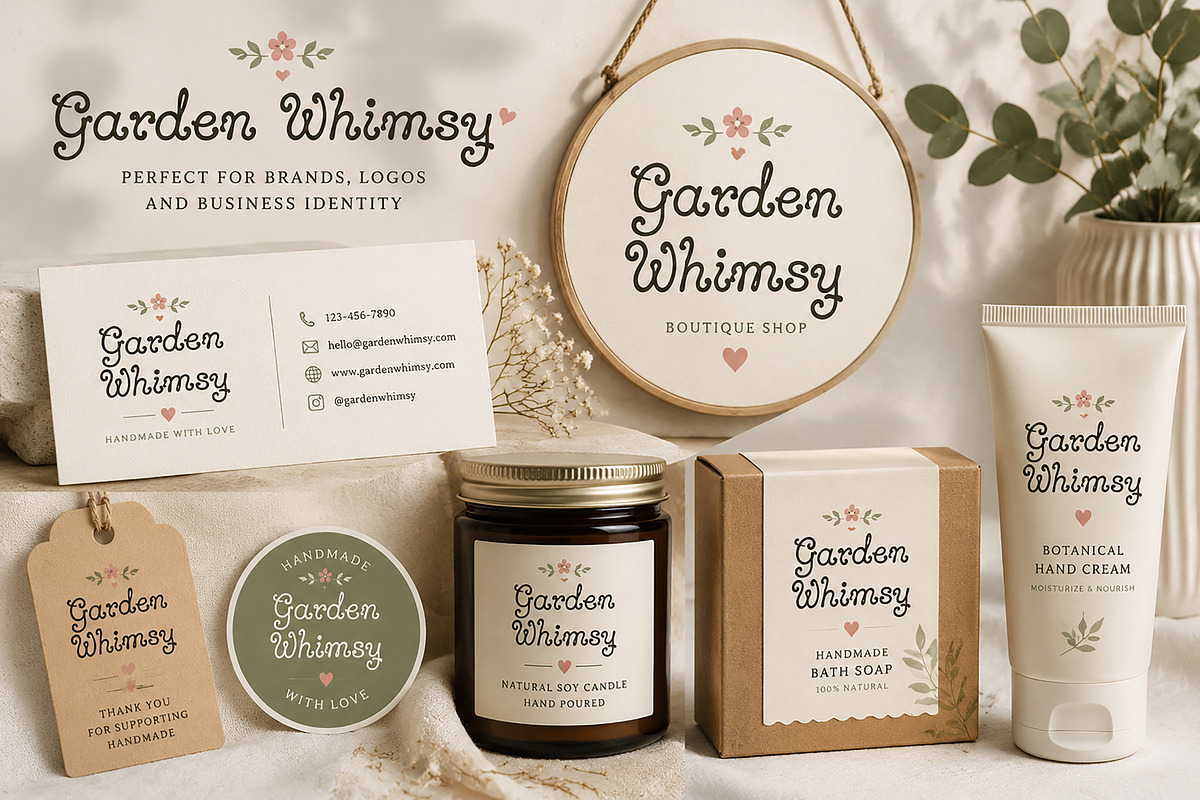 Garden Whimsy, a Handwritten Font by Wow Magic (Photo 3 of 4)