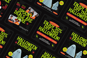 Halloween Social Media Promo, a Social Media Template by Loin Studio