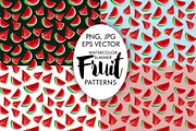 Watercolor Summer Patterns Fruits, a Pattern Graphic by Graphobia (Thumbnail 3 of 7)