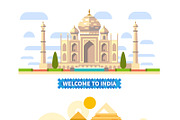 Welcome to world, flat landscape set, an Illustration by Oleg Beresnev (Thumbnail 2 of 3)
