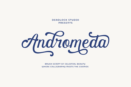 Andromeda! Brush Script Font