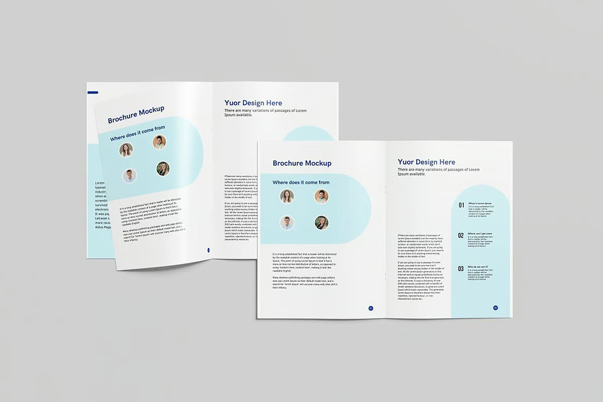A4 Brochure Mockup, an Advertising Mockup by Se٧enStudio (Photo 3 of 5)