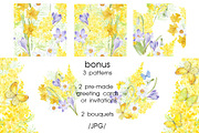 Mimosa. Watercolor collection., a Decorative Illustration by maritime_m (Thumbnail 6 of 6)