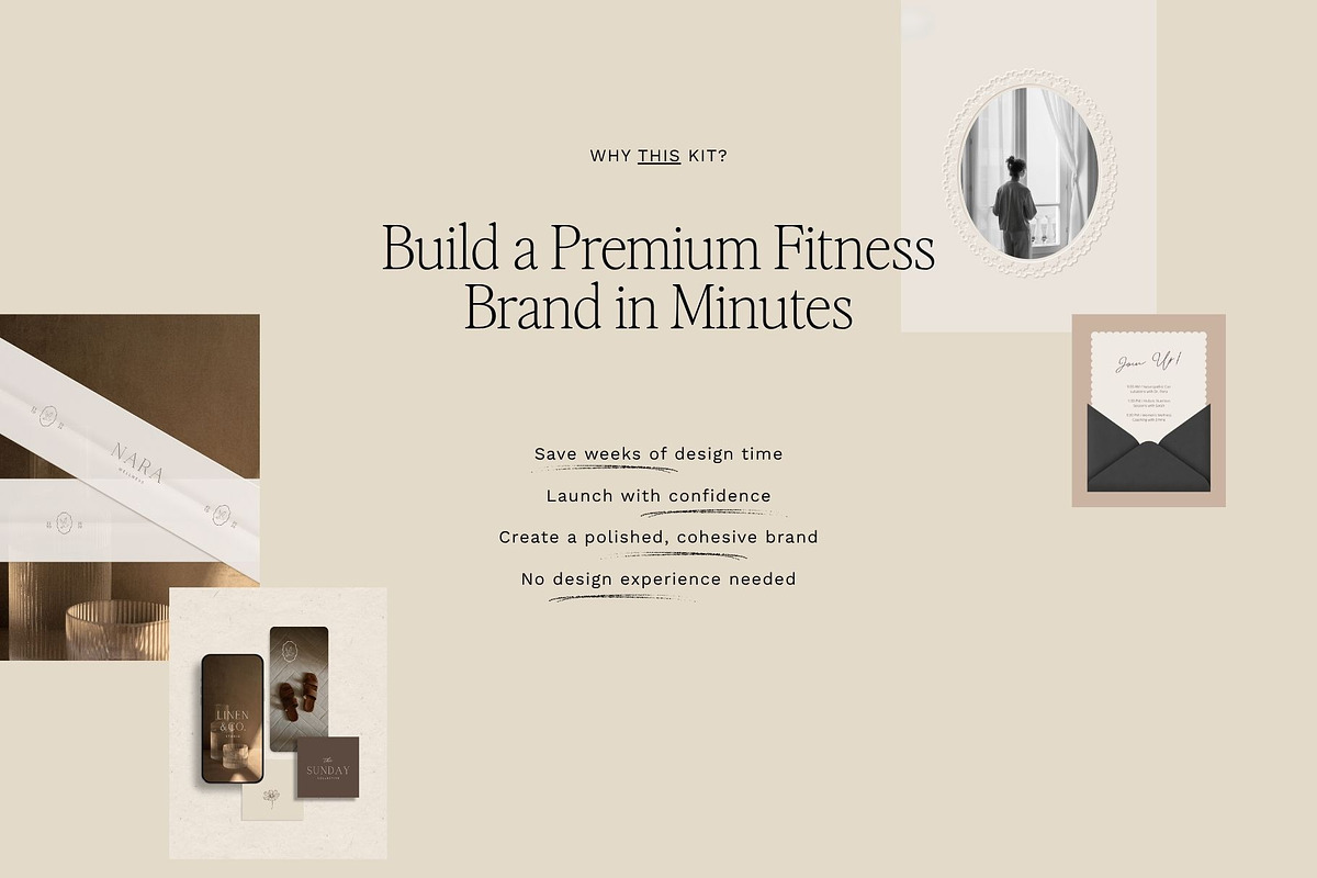 Fitness Gym Branding Kit Canva, a Branding & Logo Template by Ederra Design (Photo 2 of 17)