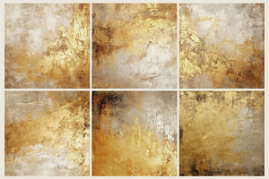 Beige & Gold Paint Textures - JPG