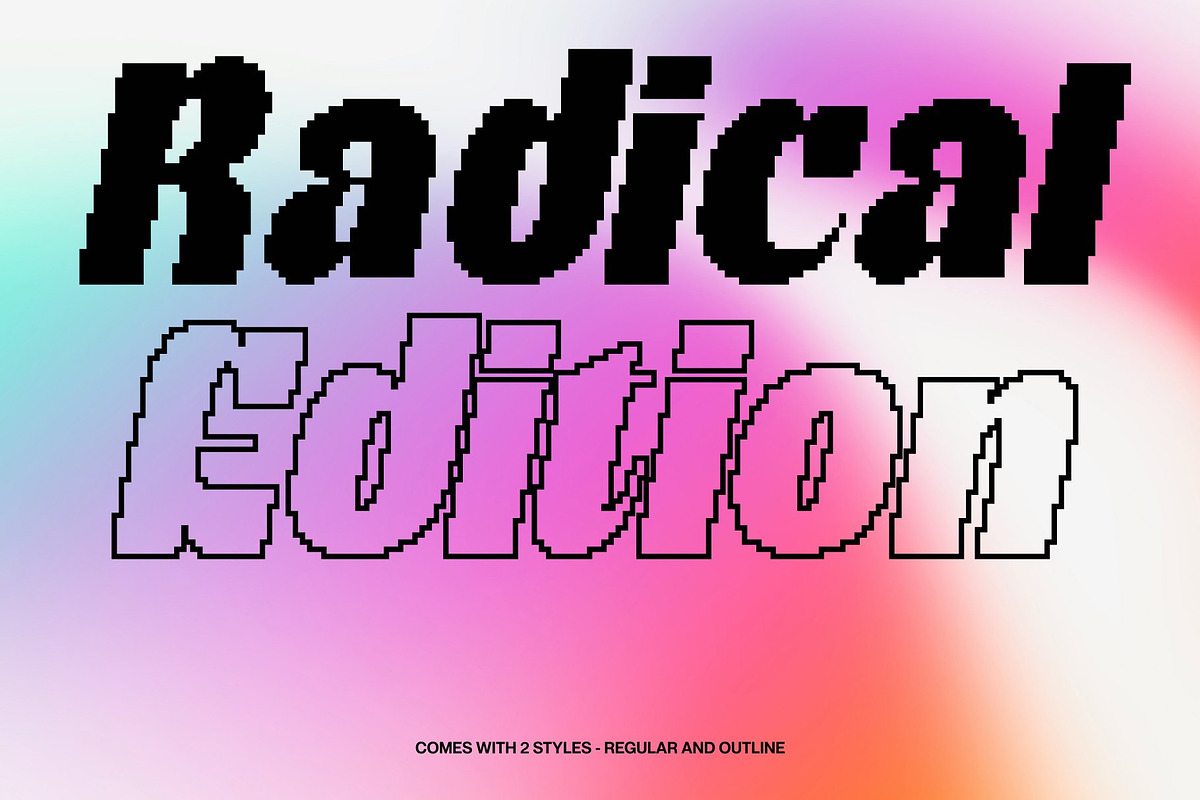 CS Skate Pixel, a Sans Serif Font by Craft Supply Co. (Photo 3 of 8)