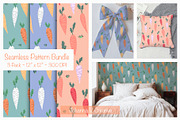 Cute Spring Carrot Pattern, an Illustration by Johanna V. Creative (Thumbnail 1 of 4)
