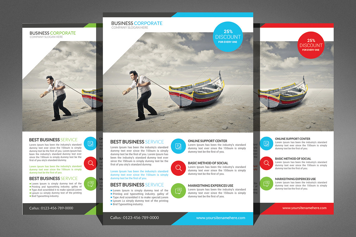 66 Corporates Flyers Bundle, a Flyer Template by Graphic Templates (Photo 11 of 67)