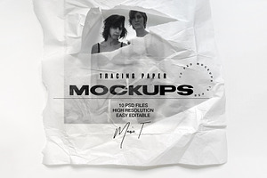 Tracing Paper Mockups, a Print Template by Marie T