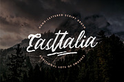 Easttalia - Handdrawn Script, a Script Font by Garisman Std (Thumbnail 1 of 8)