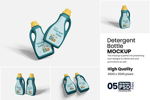 Versatile Detergent Bottle Mockup