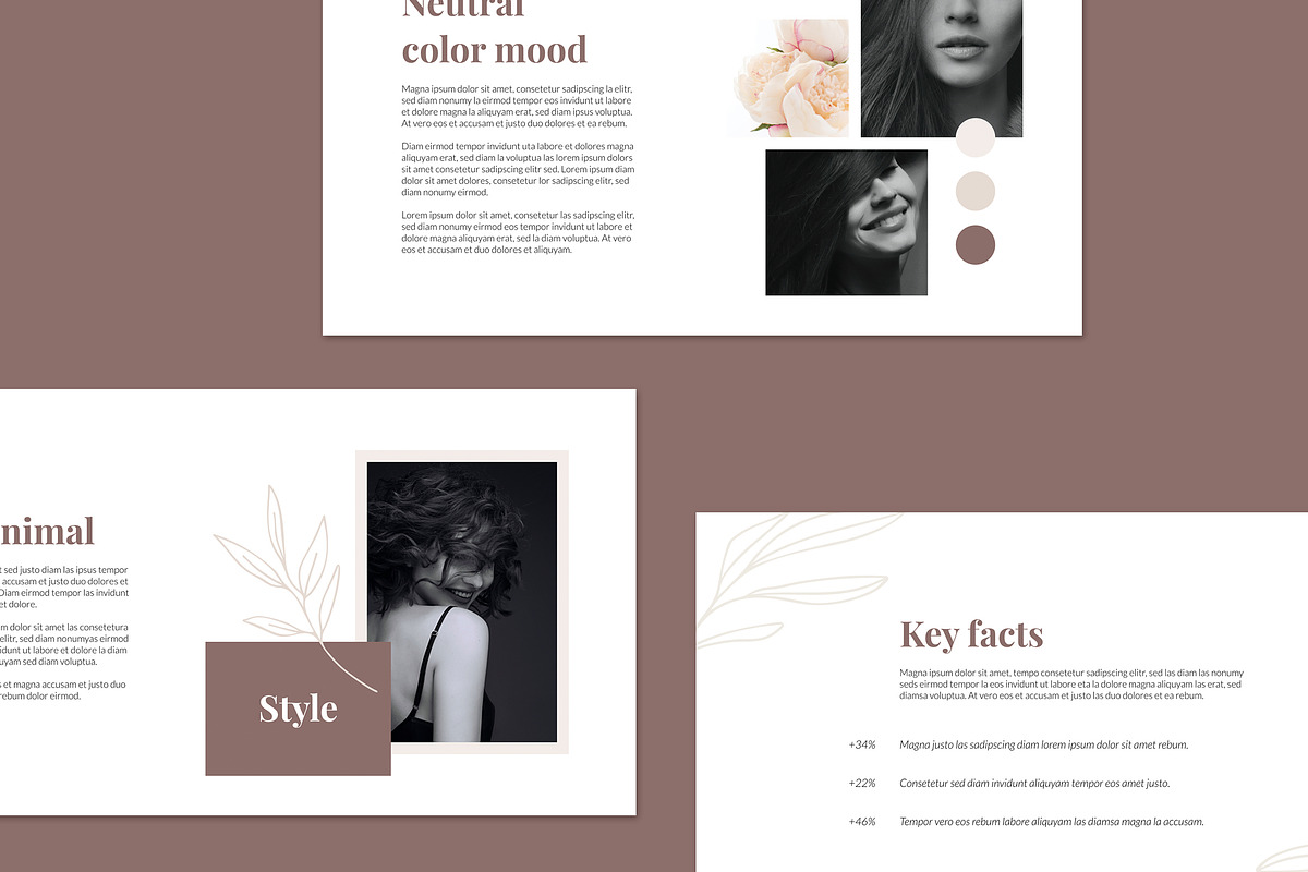 AMELIE Keynote Brand Guidelines, a Presentation Template by AgataCreate (Photo 2 of 13)