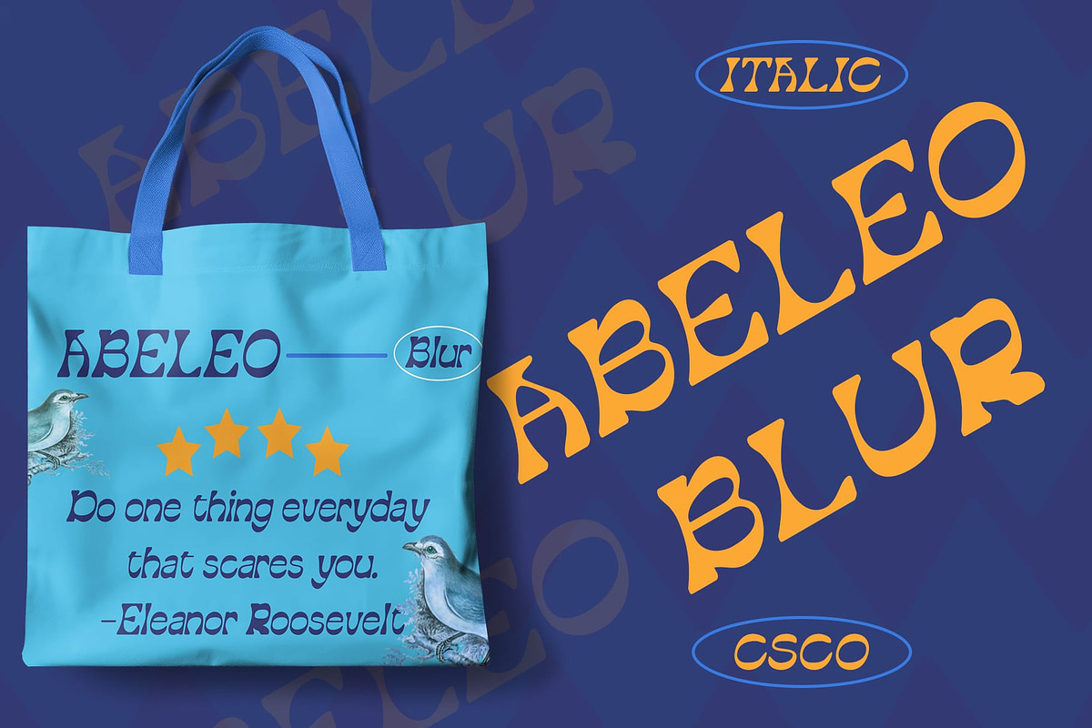 Abeleo Blur, a Sans Serif Font by Craft Supply Co. (Photo 4 of 8)