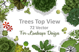 72 Vector Trees Top View