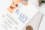 Cute Baby Shower Invitation Card, an Invitation Template by TheSimplySereneShop (Thumbnail 10 of 10)