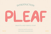 PLEAF smooth and simple font, a Serif Font by CHIMERA (Thumbnail 1 of 9)